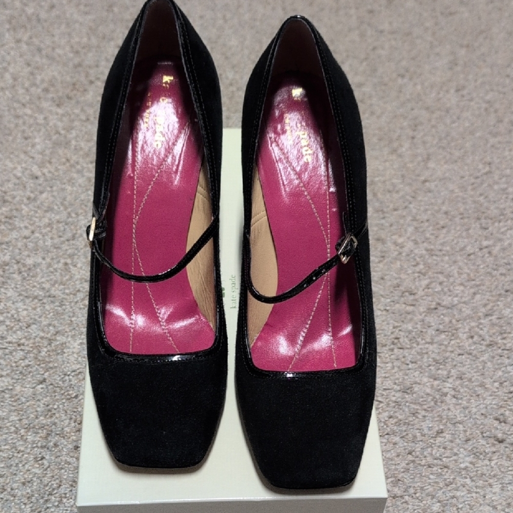 Kate Spade - Trilby Heel - Elegant Black Mary Jane Heels